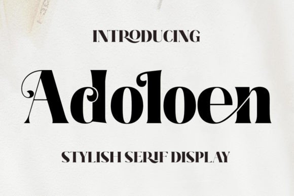 Adoloen: A Serif Font That Elevates Every Craft Project