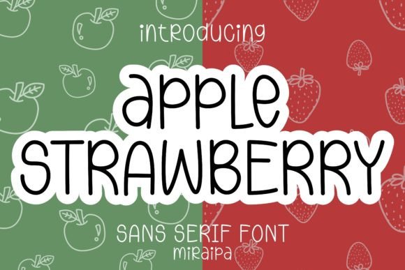 Apple Strawberry: A Font That Adds Whimsy to Your Craft
