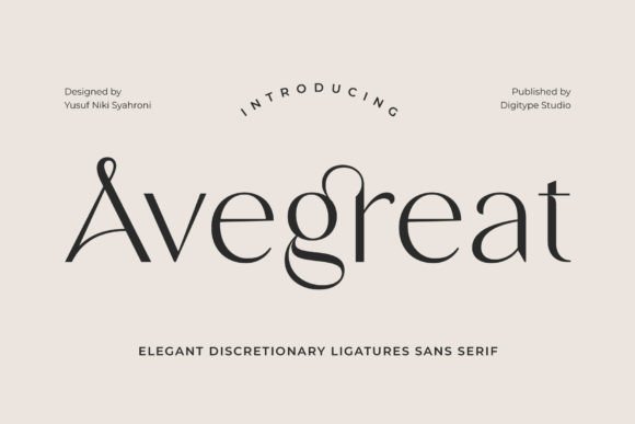 Avegreat: The Serif Font That Elevates Your Brand