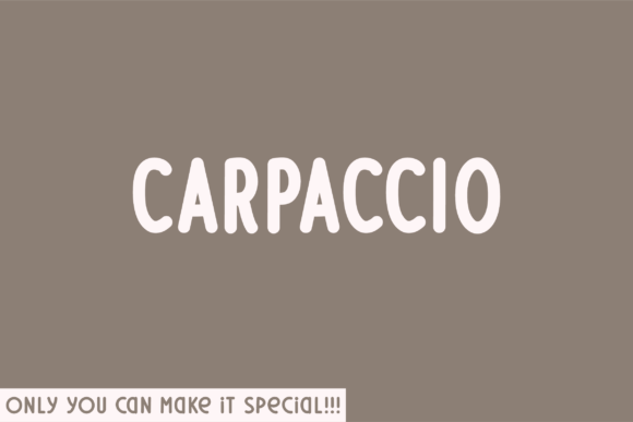 Carpaccio: A Bold Serif Font for Digital Design