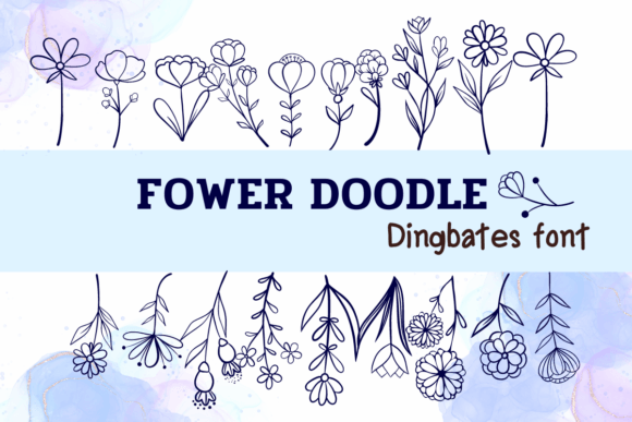 Flower Doodle: A Font That Speaks in Bloom