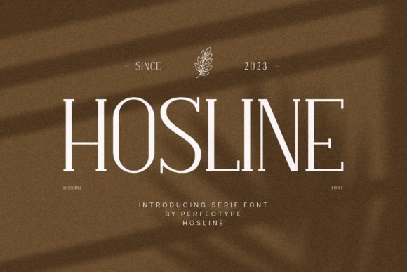 Hosline: The Serif Font That Elevates Your Brand’s Visual Story