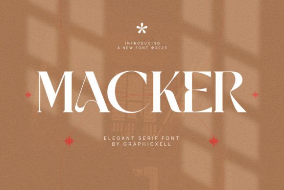 Macker: A Serif Font for Editorial Elegance