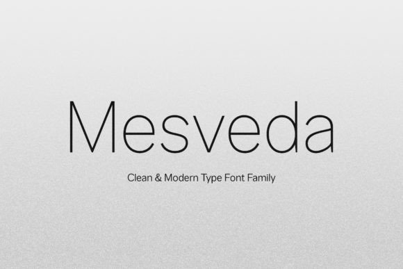 Mesveda: A Modern Sans Serif Font for Digital Design