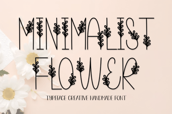Minimalist Flower: A Font for Modern Branding and Digital Design
