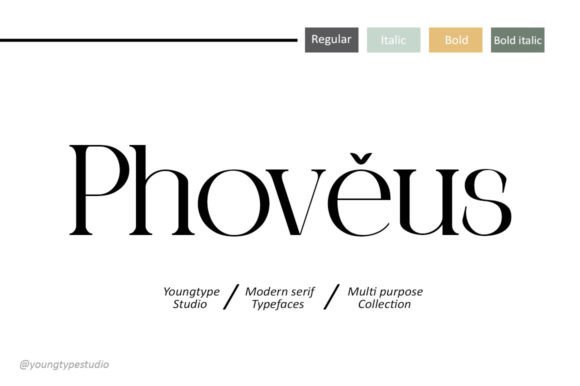 Phoveus: A Serif Font That Elevates Every Craft Project