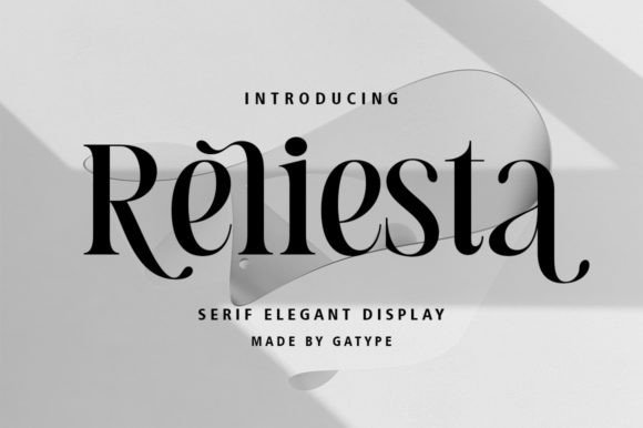 Reliesta: A Serif Font That Adds Elegance to Every Craft Project