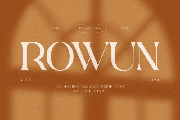 Rowun: A Serif Font for Modern Web Design