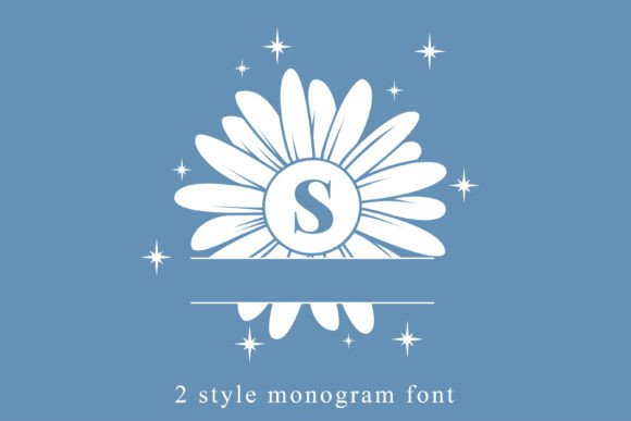 Sparkling Daisy Monogram: A Designer’s Font for Campaigns